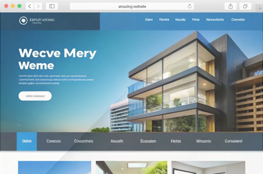 Real estate website design