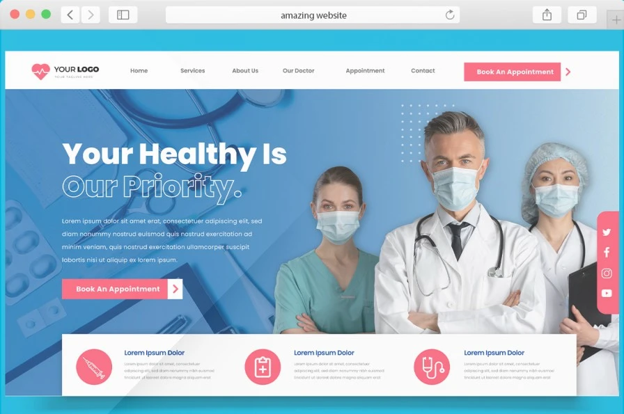 Medical website design Hospital website design
